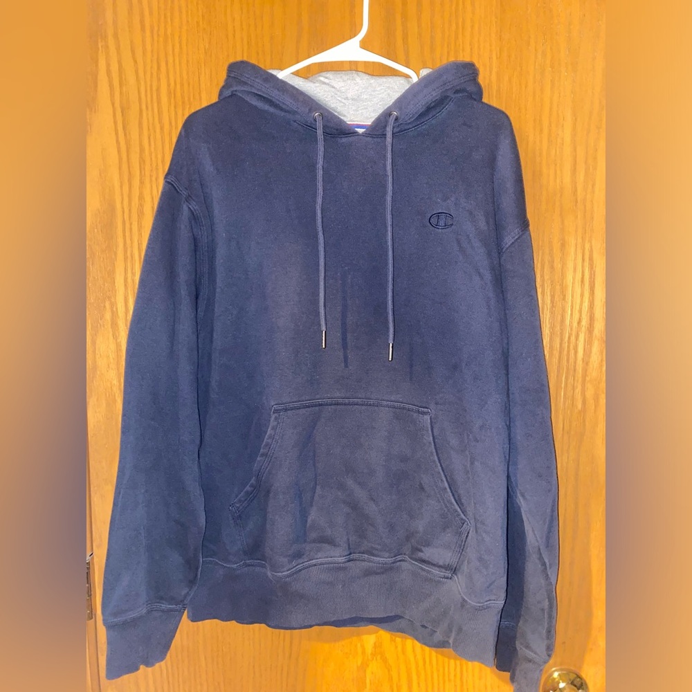 Navy blue Champion hoodie